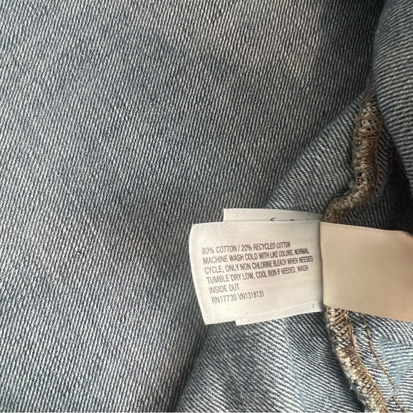 Universal Thread Short Sleeve Denim Mini Shirtdress Blue Wash Size Small Casual - Picture 7 of 9